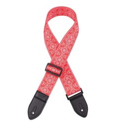 Hervorragender Gitarrengurt im roten Bandana-Stil