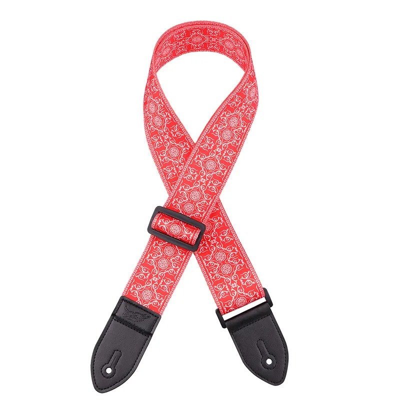 Hervorragender Gitarrengurt im roten Bandana-Stil