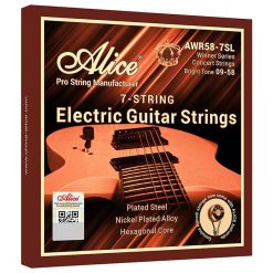 Elektrische Gitarrensaiten - Vollreicher Klang für eine explosive Performance. Die siebte Saite ermöglicht Ihnen ein breiteres Spiel.