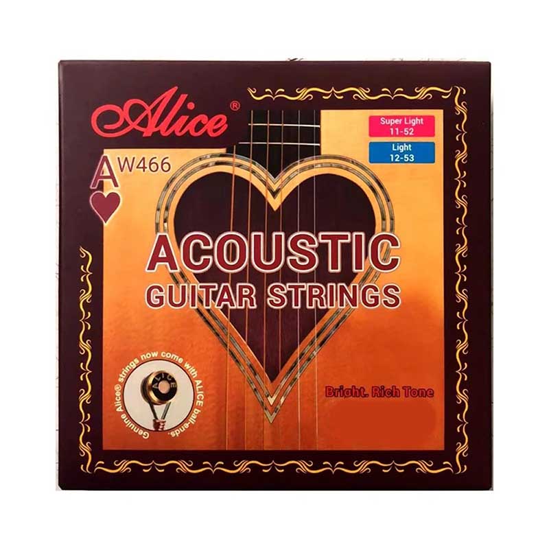 Saiten für Akustikgitarre - Bronze 9010, Tiefer und Stabiler Bass und Reichhaltige Obertöne