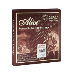 Saiten für Akustikgitarre - Phosphor Bronze, Warm, Klarer Klang, Speziell Markierte Kugelenden für Einfacheres Stimmen