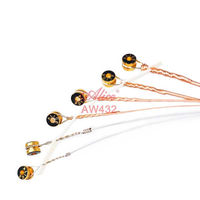 Saiten für Akustikgitarre - Übungssaiten, Kupferlegierung in Bronze Farbe 8515, Klarer und Definierter Klang