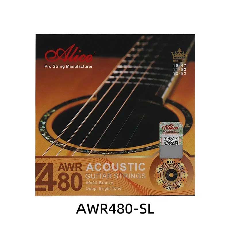 Extra leichte Saiten für Akustikgitarre - Bronze 8020, Tiefer, klarer Klang, Nano-Poliertes Beschichtung