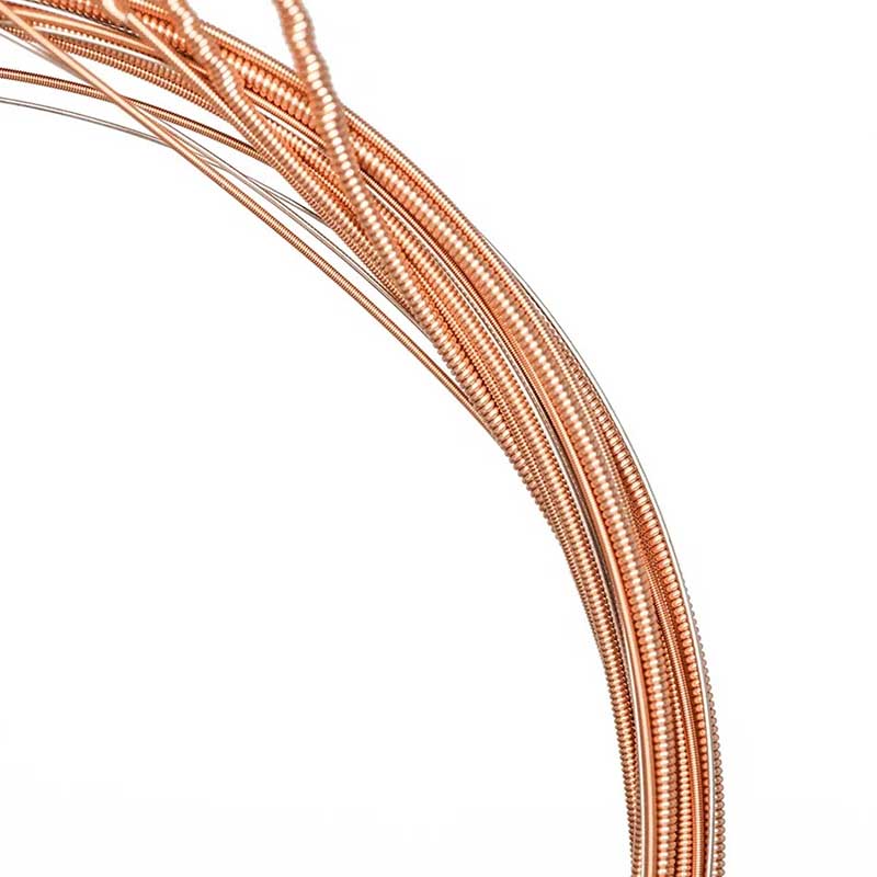 Detaillierte Ansicht von Akustikgitarrensaiten - Phosphorbronze, Warm, Klarer Klang, Helle und Melodische Höhen und Tiefe und Stabile Bässe