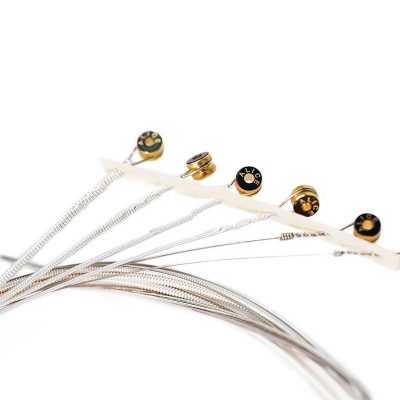 Detaillierte Ansicht von Akustikgitarrensaiten - Silberbeschichtetes Kupfer, Tiefer und Langlebiger Bass und Reiche Obertöne