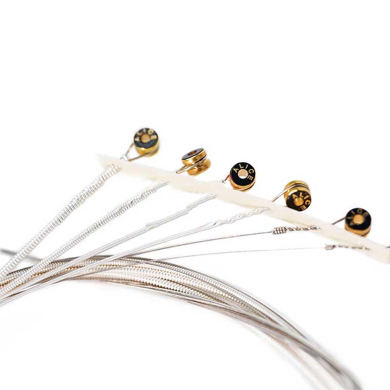 Detaillierte Ansicht von Akustikgitarrensaiten - Silberbeschichtetes Kupfer, Tiefer und Langlebiger Bass und Reiche Obertöne
