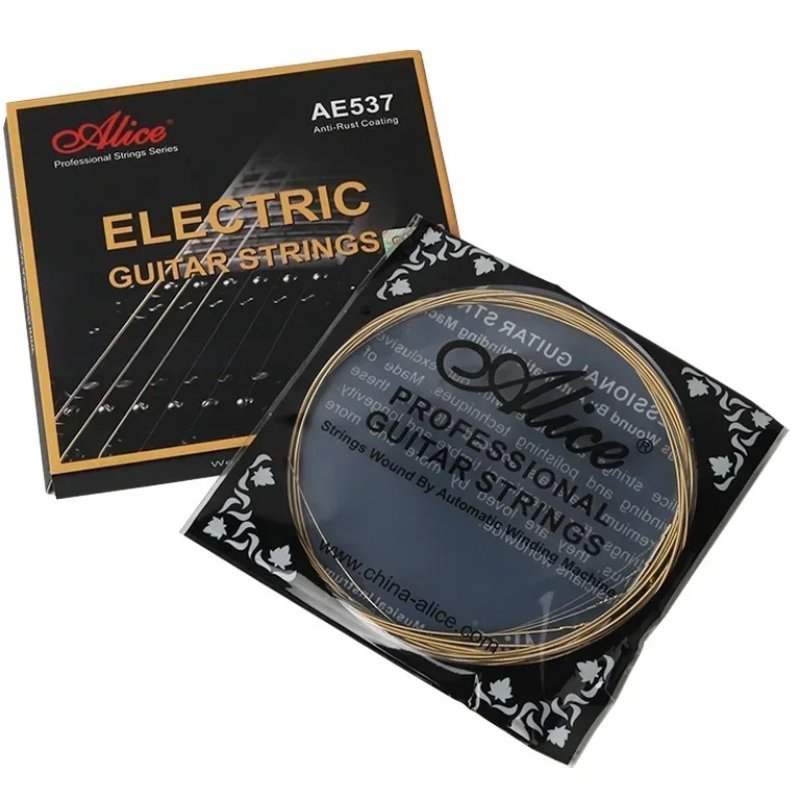 Elektrische Gitarrensaiten, Konzertsaiten, Nano-Mehrschichtbeschichtung, Messingfarbene Saite