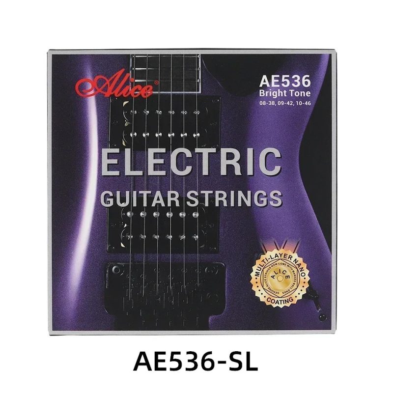 Elektrische Gitarrensaiten - Konzertsaiten, Nano-Mehrschicht-Beschichtung - Superleichte Spannung
