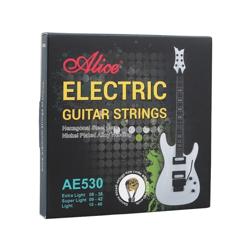 Elektrische Gitarrensaiten - Saiten für Übung & Performance - Klar-Transparenter Klang, Komfortables Spielgefühl