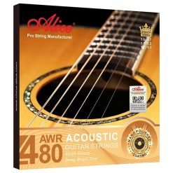 Saiten für Akustikgitarre - Bronze 8020, Tief, Klarer Klang, Nano-Poliertes Beschichtung