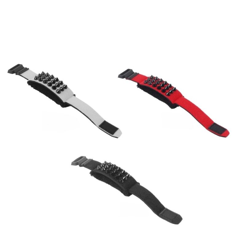Farben des FretWrap Punk Rock mit Nieten - Saitendämpfer für Gitarre und Bass