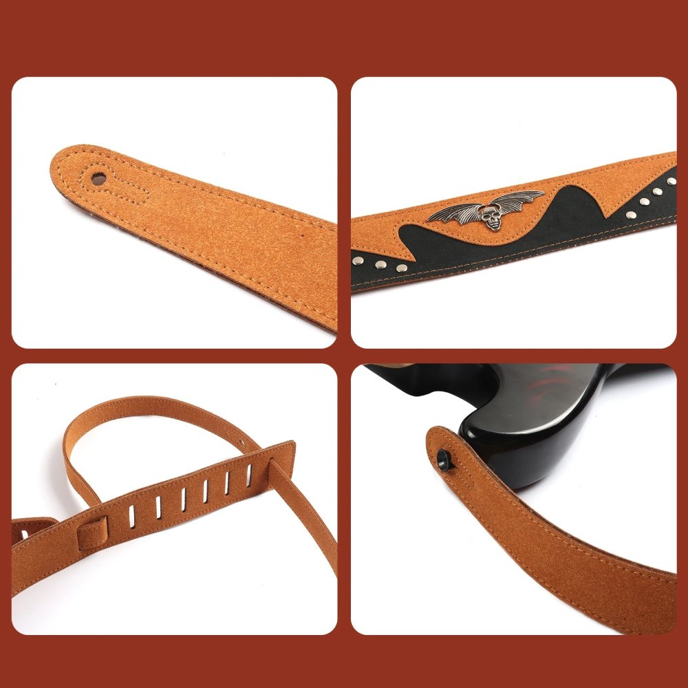 Details zur Wildleder-Gitarrengurt 'Esprit Ailé