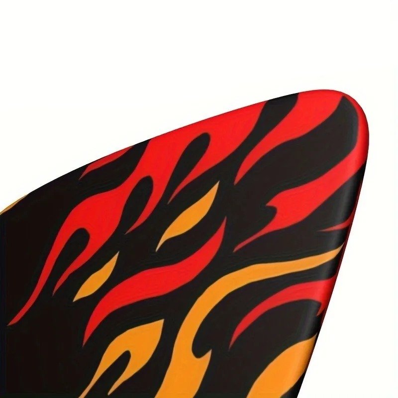 Details zum Set von 6 Flammen-Plektren mit leuchtendem Glanz inklusive kostenlosem Etui