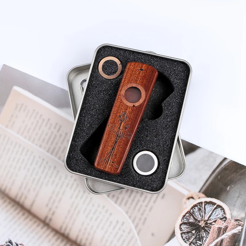 Abmessungen des Sapelli-Holz-Kazoos - Lotus-Melodie - Modell 2