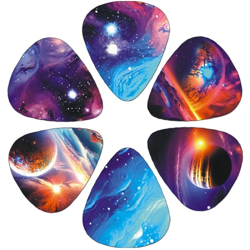 Prächtiges Set von 12 Galaxie Cosmos Plektren