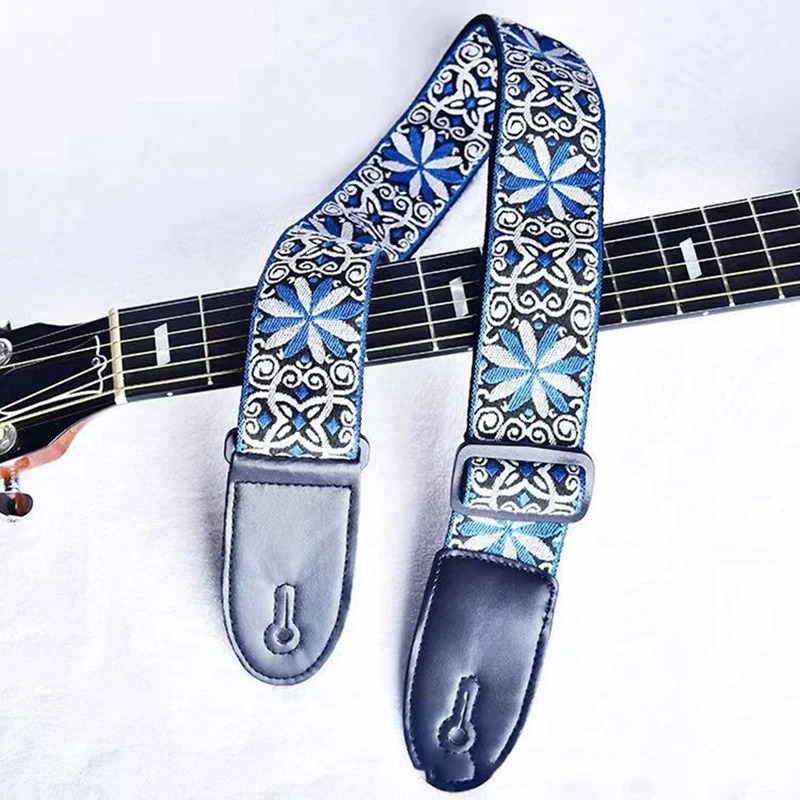 Wunderschöner klassischer Gitarrengurt 'Azur Mosaik