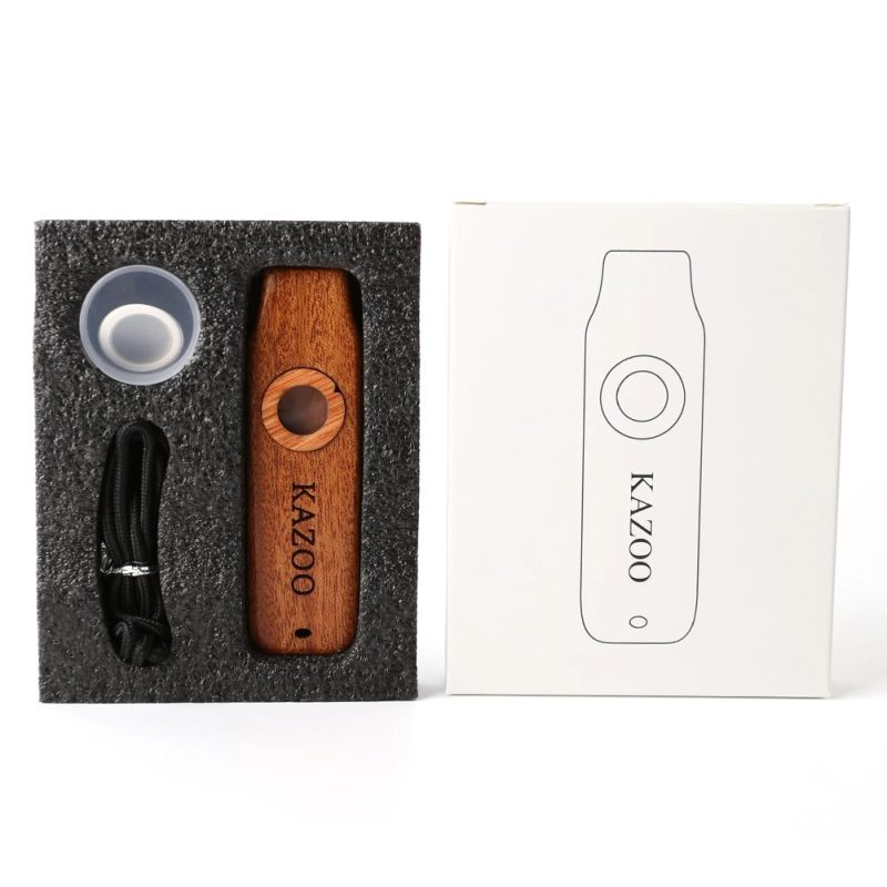 Packind du Kazoo aus Holz mit rustikaler Melodie - 3 Formen zur Auswahl