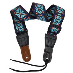 Akustikgitarrengurt 'Mitternachtsblumen