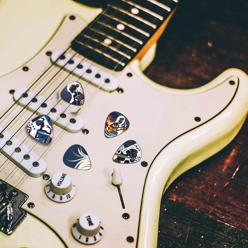 Set von 12 Ethereal Groove Plektren - 12 Stück mit Metallbox