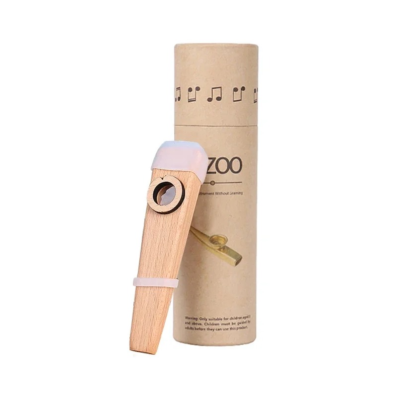 Ansichtspaket des Kazoo aus natürlichem Holz Harmonie für Anfänger