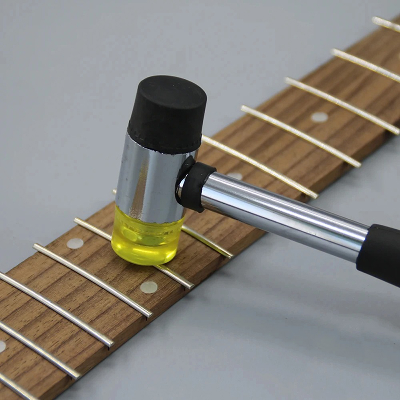 Avant Marteau de Frette Gitarre mit Doppelkopf - Luthier-Werkzeug für die Installation und den Austausch von Bünden, Zubehör zur Einstellung des Griffbretts