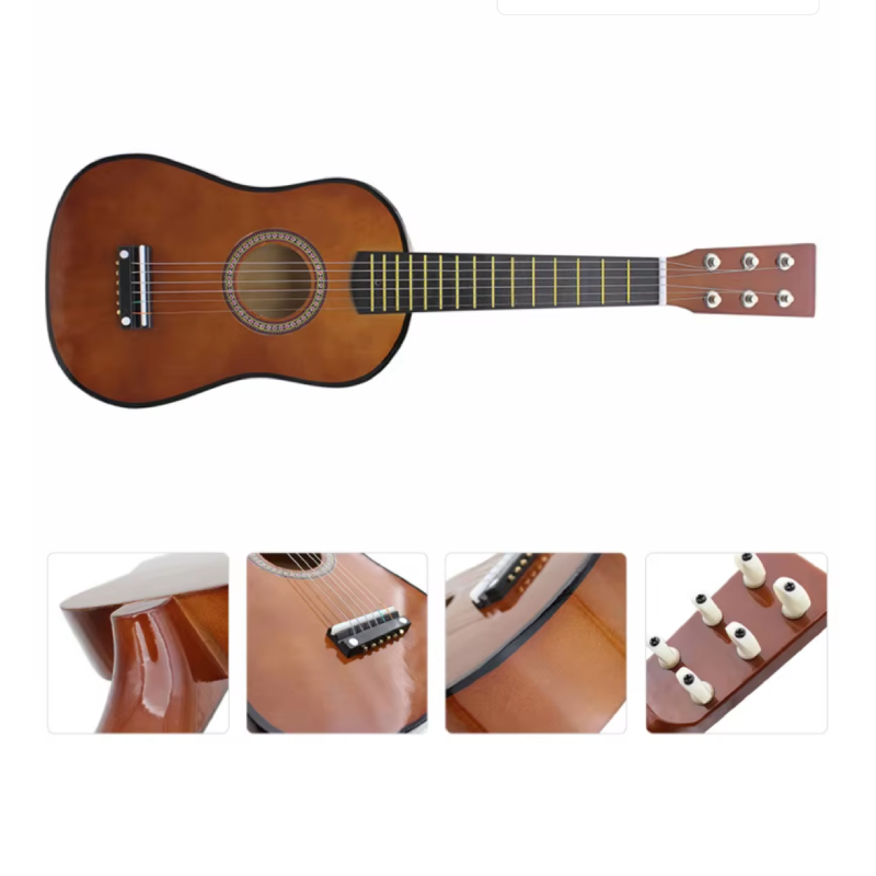Vollständige Details zur 58 cm 'Klassisch Eleganten' Folk-Akustikgitarre für Kinder