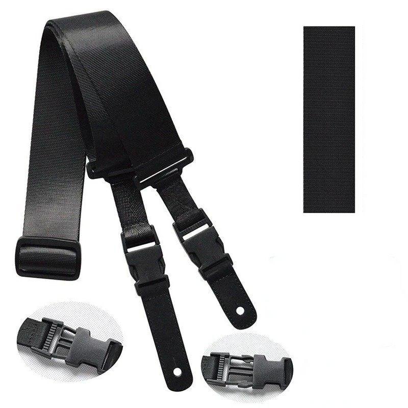 Vollständige Details zum Elektro-Gitarrengurt "Black Clip Pro