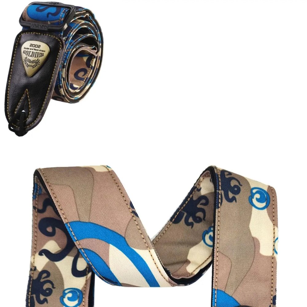 Details zur taktischen Gitarrengurt Vortex Blau