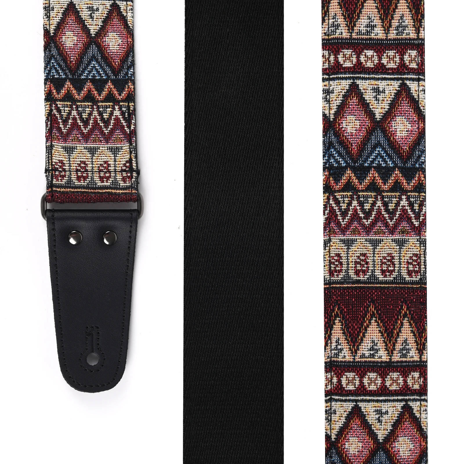 Details zur Vintage-Gitarrengurt 'Tribal Teppich