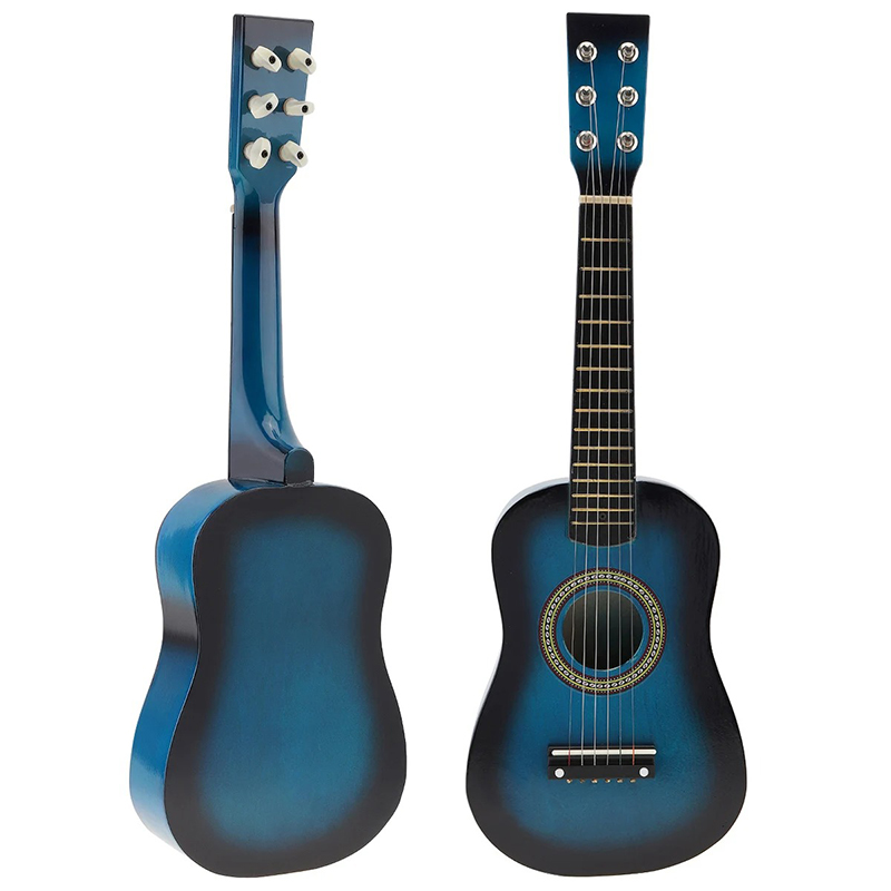 Kinder-Gitarrentrio in farbenfrohem Blau, 58 cm