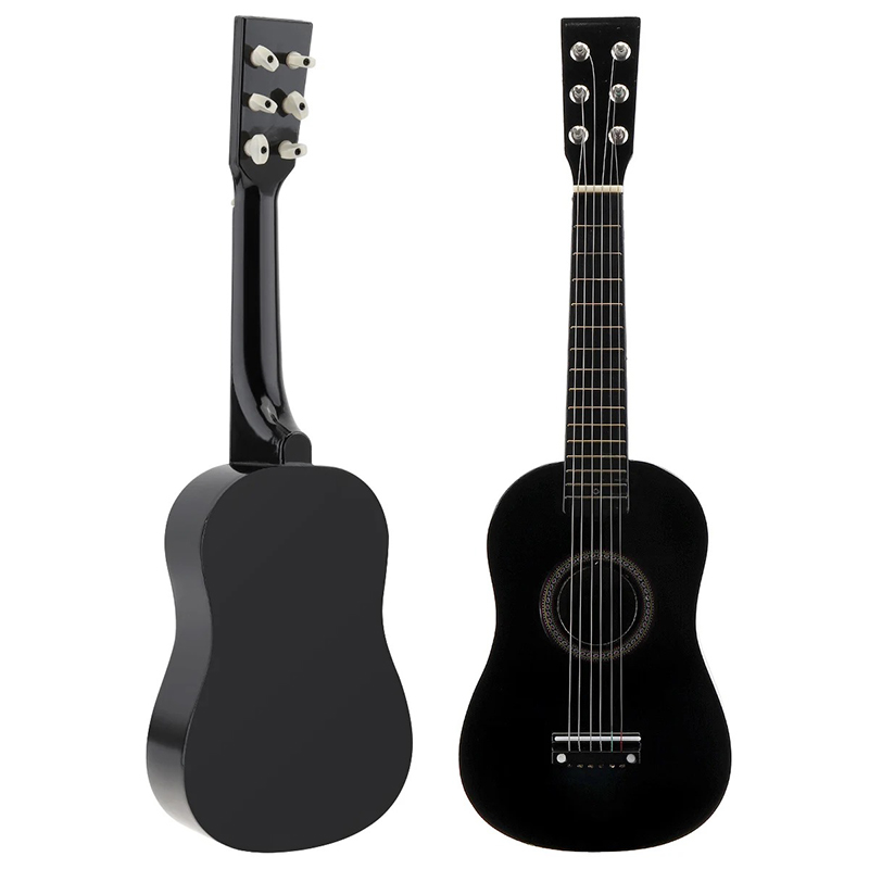 Kinder Gitarren Trio in farbenfroher Harmonie, Schwarz, 58 cm