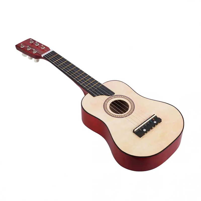 Akustische Kindergitarre aus Lindenholz in Beige Farbe