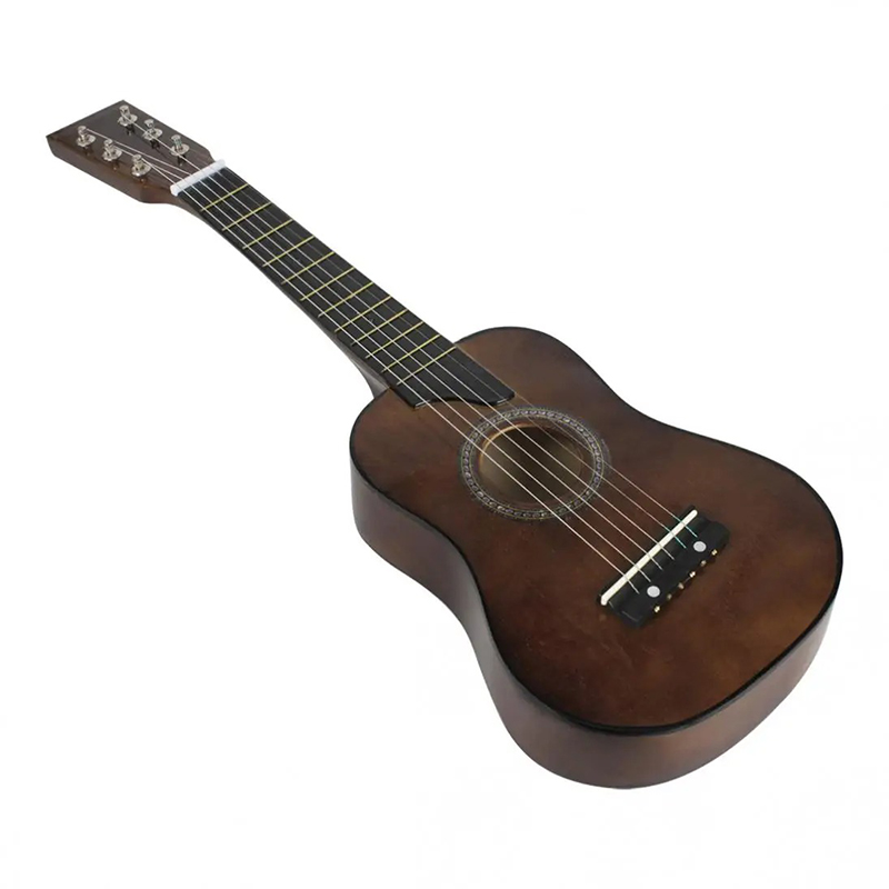 Akustische Kindergitarre aus Lindenholz in der Farbe Kaffee