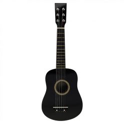 Klassische Kindergitarre aus Lindenholz in Schwarz