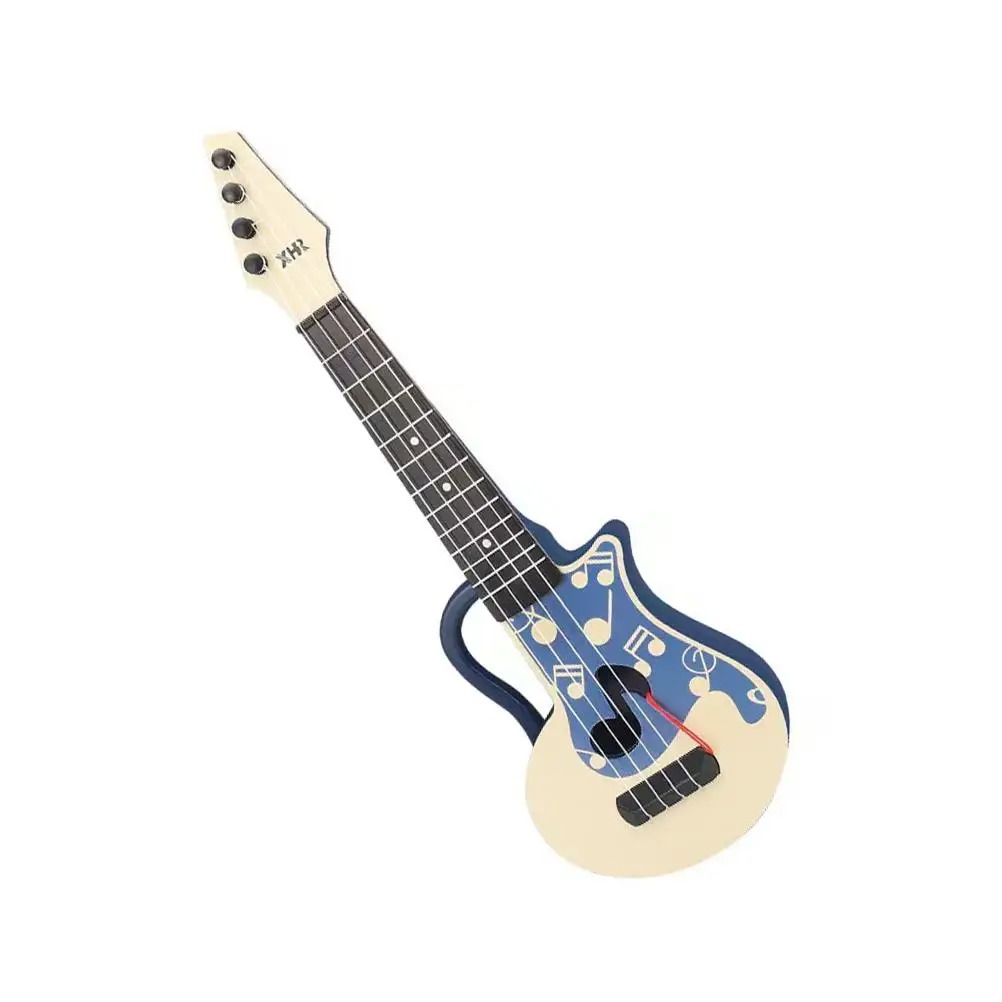Wunderschöne Kinder-Gitarre, blaues Modell, mit spielerischen Noten