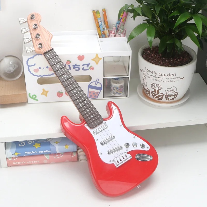 Wunderschöne elektrische Kindergitarre - 43 cm Farbe Rot