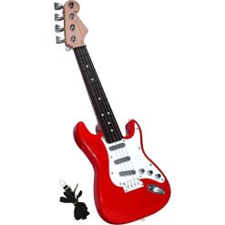 Wunderschöne rote Kinderelektrogitarre - 43 cm