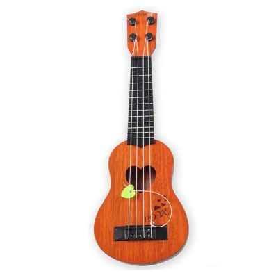 Mini Ukulele für Kinder 'Melodien des Herzens' in Braun