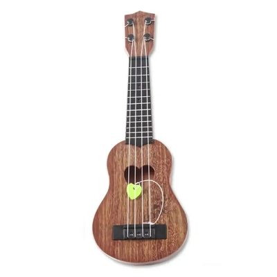 Mini Ukulele für Kinder 'Melodien des Herzens' in Holzfarbe