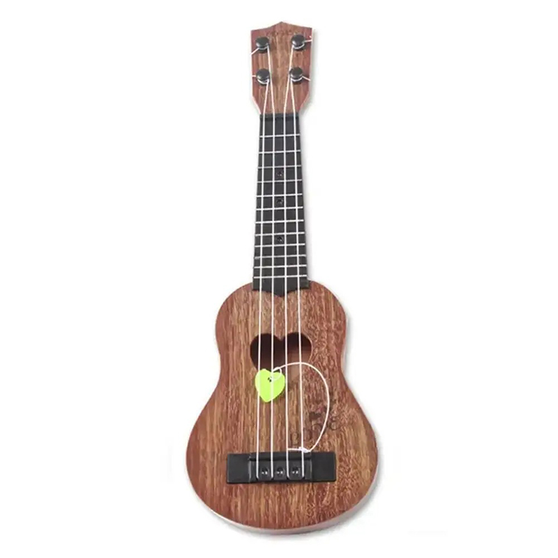 Mini Ukulele für Kinder 'Melodien des Herzens' in Holzfarbe