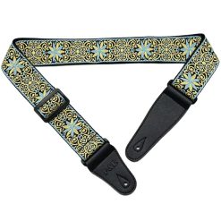 Gewebter Jacquard Akustikgitarrengurt 'Goldenes Ornament
