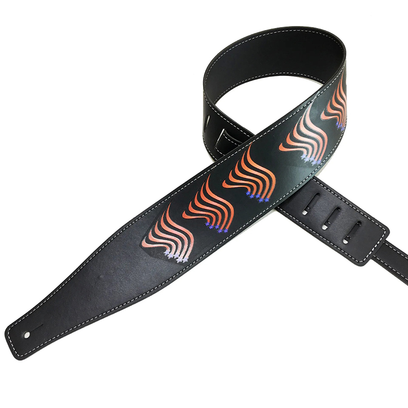 Gitarrengurt Rock mit Tribal-Flammen