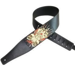 Gitarrengurt Totenkopf Blutrünstiger Aufruhr
