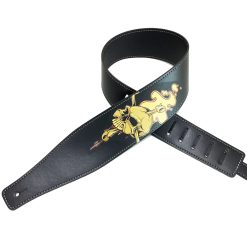 Gitarrengurt Totenkopf Flammen aus der Hölle