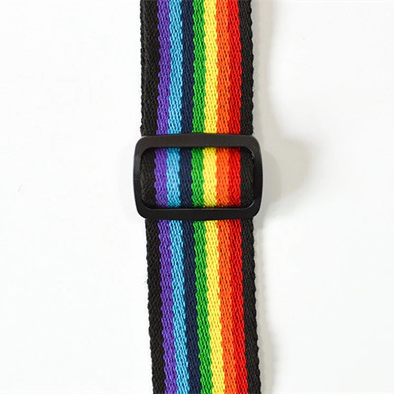 Bunte Gitarrengurt 'Lebendiger Regenbogen