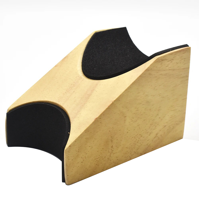 Stütze aus Holz für Gitarre & Ukulele - Rutschfest und Stabil in Beige Farbe