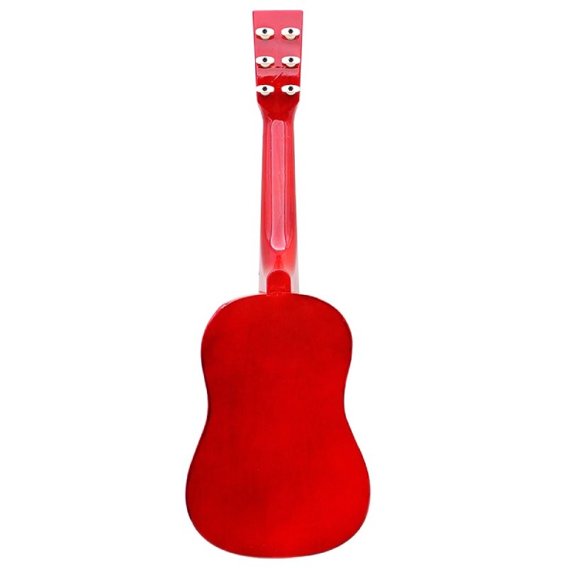 Rückansicht der bunten Kinder-Gitarre Trio Harmonie 58 cm