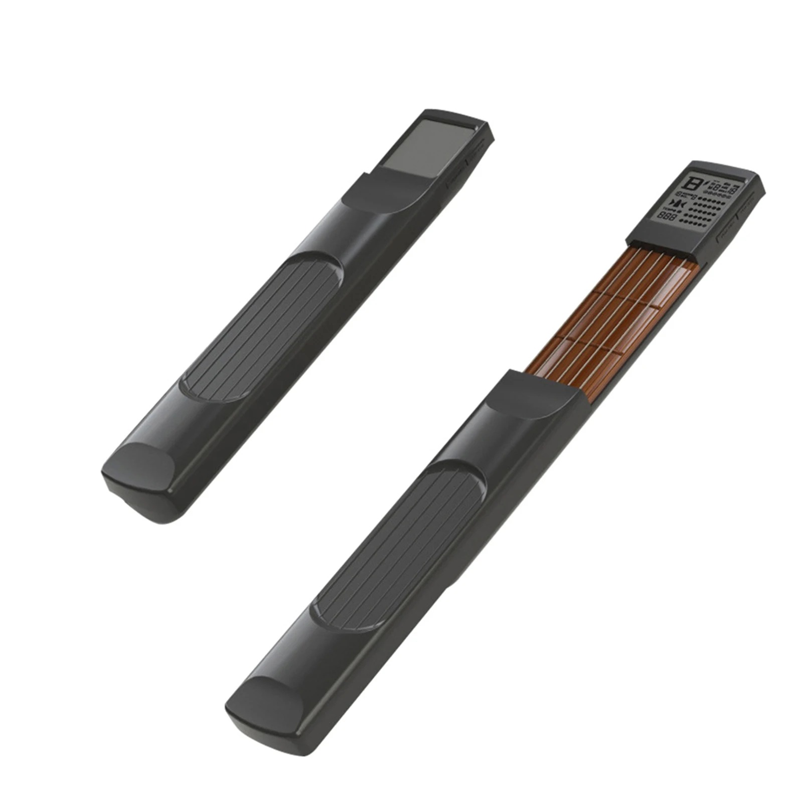 Vollständige Ansicht des Mini-Gitarrengriffs PocketChord Pro - 6 Bünde mit drehbarem Bildschirm und Metronom