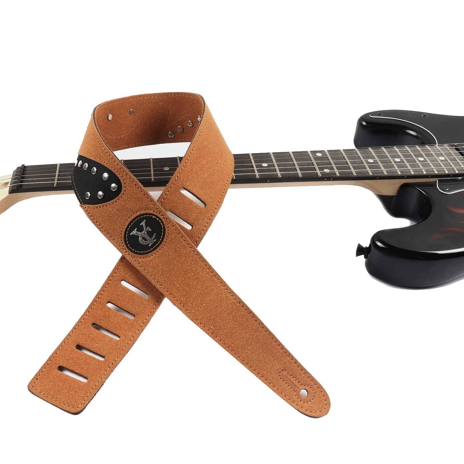 Gesamtansicht des Wildleder-Gitarrengurts 'Esprit Ailé