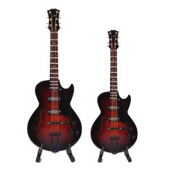 Detaillierte Ansicht der Miniatur-Gitarre 'Red Velvet Jazz